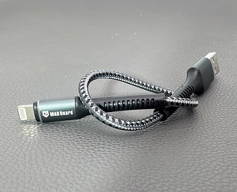 Maxguard M40L 25cm USB-A to Lightning cable