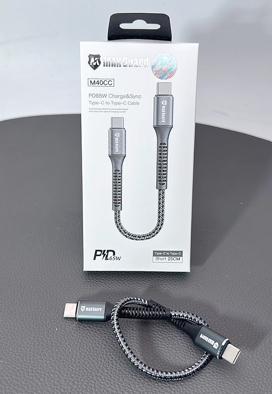 Maxguard M40CC 25cm 65W Type-C to C cable