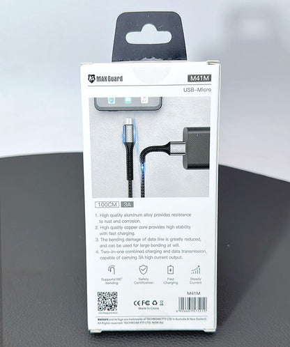 Maxguard M41M 1m USB-A to Micro cable