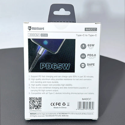 Maxguard M42CC 2m 65W Type-C to C cable