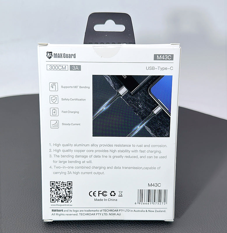 Maxguard M43C 3m Type-C cable