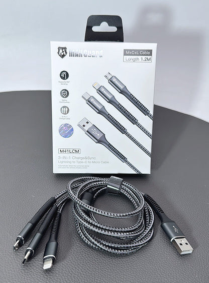 Maxguard M41LCM 1.2m 3 in 1 cable