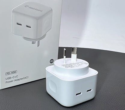 Maxguard  PD-40W USB C+C Power adapter (AC) wall charger
