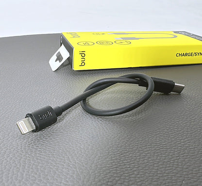 Budi DC023TL025 25cm 35W Type-C to Lightning Cable