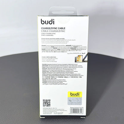 Budi DC023TT025B 25cm 65W Type-C to C Cable