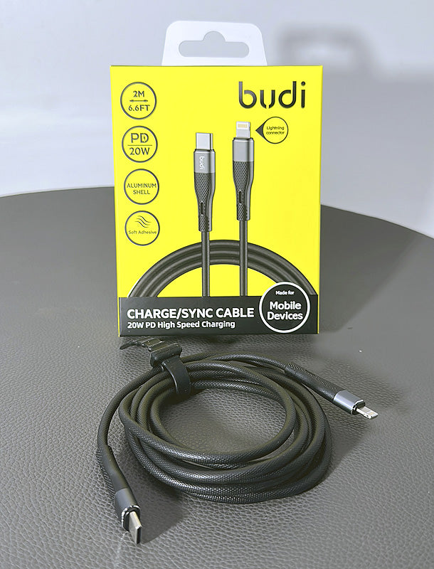 Budi DC251TL20 2m 20W Type-C to Lightning Cable