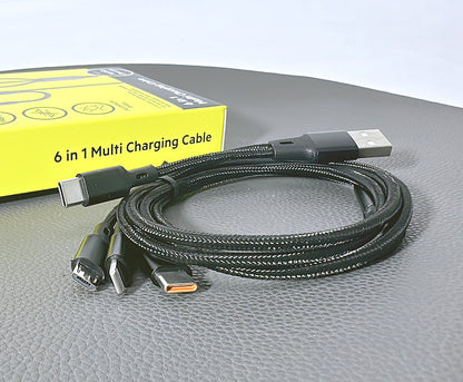 Budi DC203T512B  1.2m 6 in 1 cable