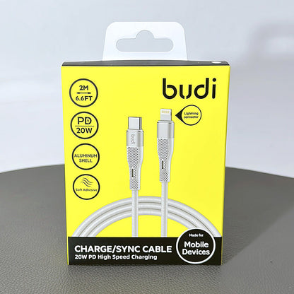 Budi DC251TL20 2m 20W Type-C to Lightning Cable