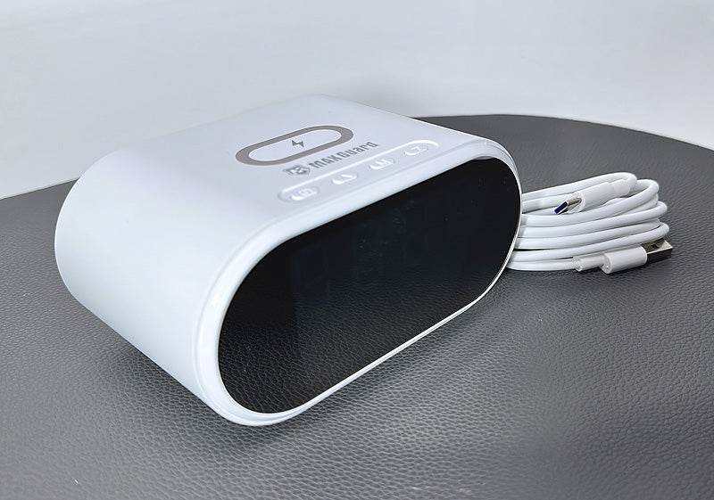 Maxguard MW05 2 in 1 15W Alarm Clock Wireless Charger
