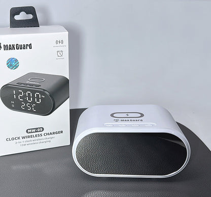 Maxguard MW05 2 in 1 15W Alarm Clock Wireless Charger