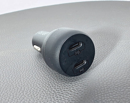 Budi CC108R 40W USB C+C car charger