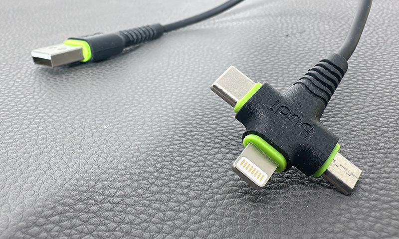 Budi DC150+ plus025 25cm 3 in 1 cable