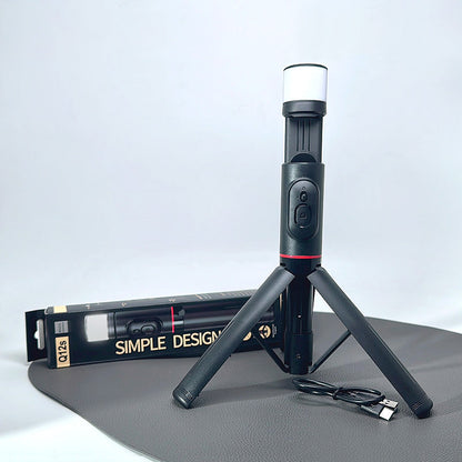 Wireless Selfie Tripod with Fill Light, Simple Design Q12S
