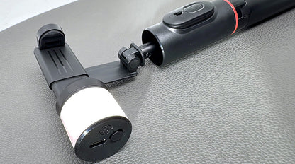 Wireless Selfie Tripod with Fill Light, Simple Design Q12S
