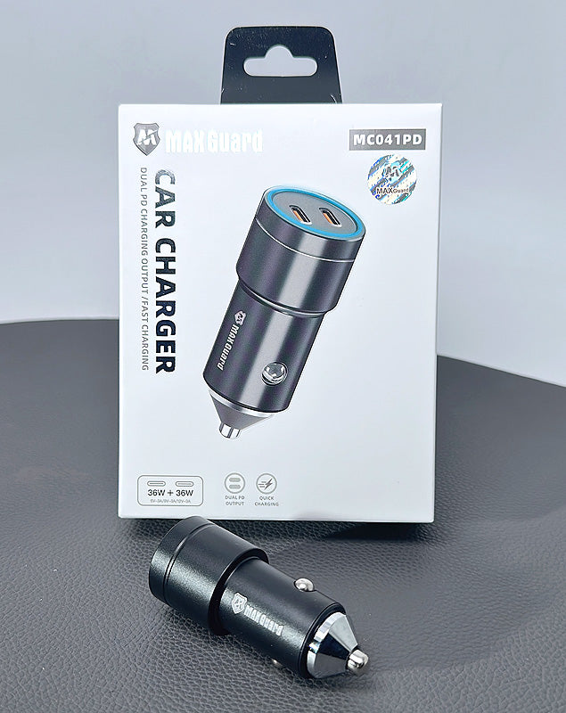 Maxguard MC041PD 36W + 36W Dual PD car charger