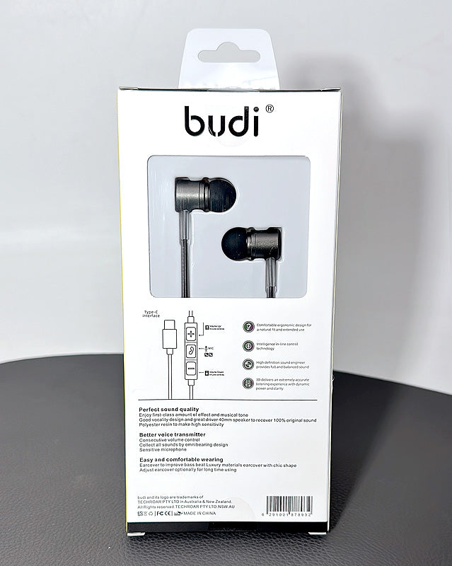 Budi EP02 Type-C iOS/Android earphone