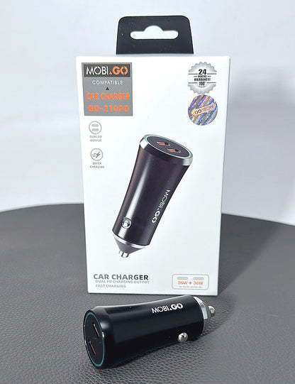 Mobigo GO210PD 36W + 36W Dual PD car charger