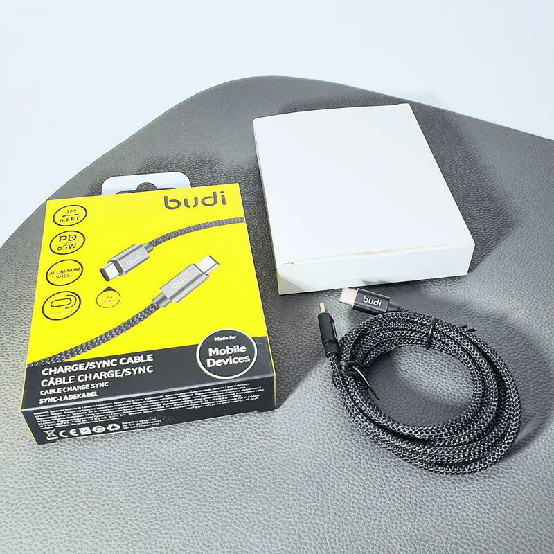Budi DC206TT20B 2m 65W Type-C to C cable