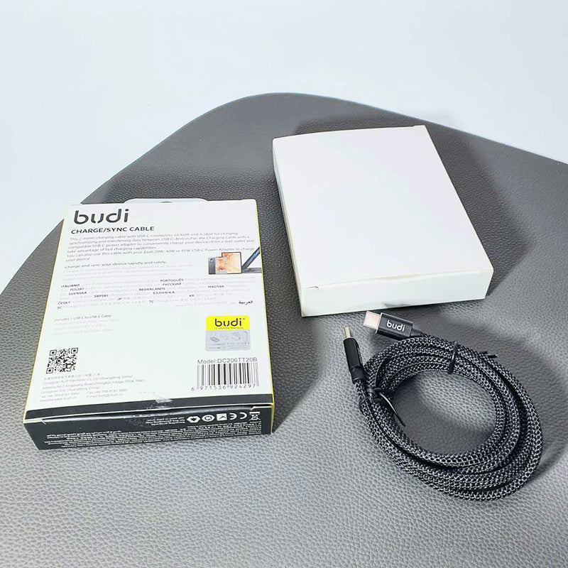 Budi DC206TT20B 2m 65W Type-C to C cable