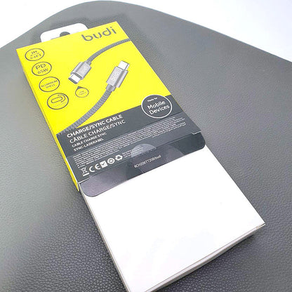 Budi DC206TT20B 2m 65W Type-C to C cable
