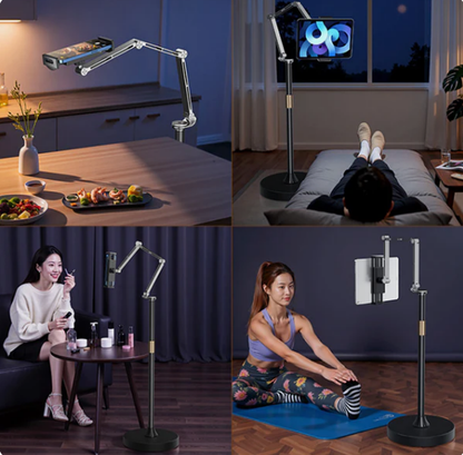 LDX4/LDX3 ipad floor stand Mechanical Arm White