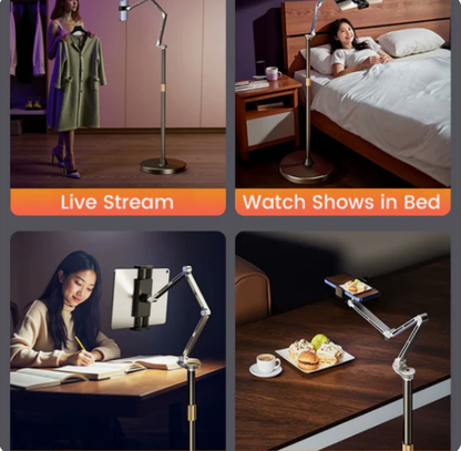 LDX4/LDX3 ipad floor stand Mechanical Arm White