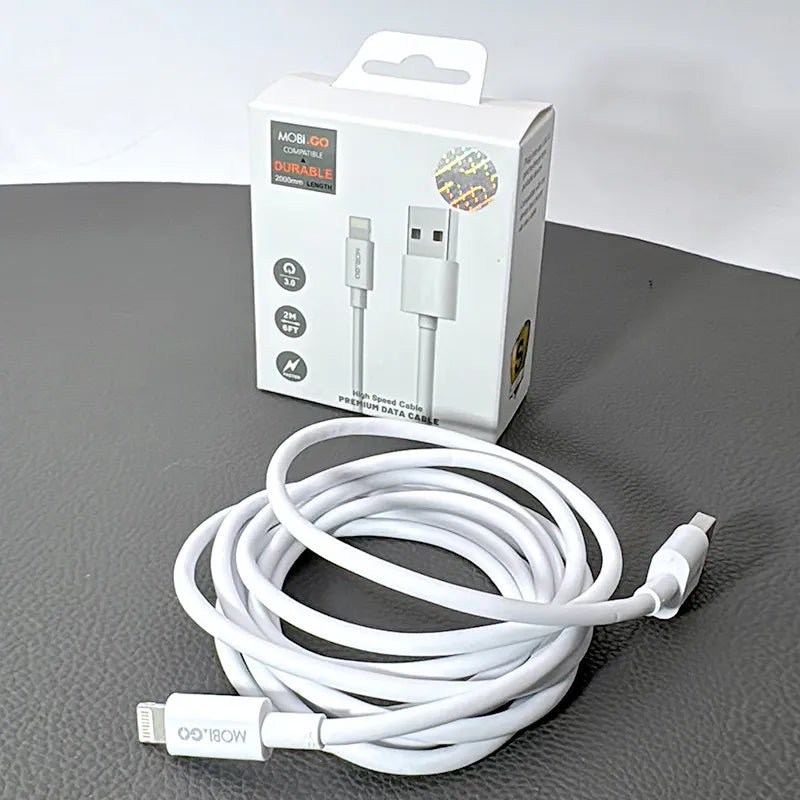 Mobigo 202L 2m USB-A to Lightning cable