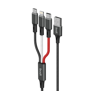 Budi DC203A8 1m 3 in 1 cable