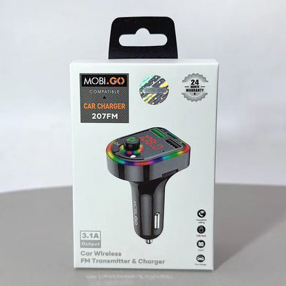 Mobigo 207FM Car Wireless FM Transmitter & Charger