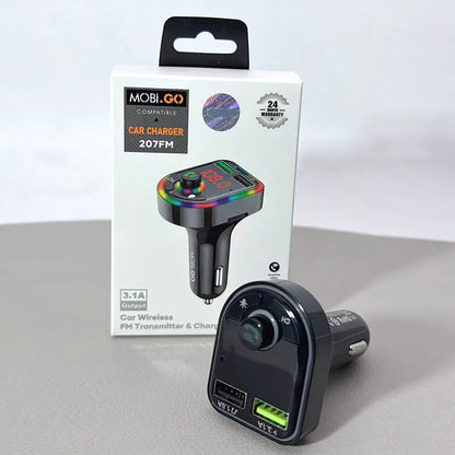 Mobigo 207FM Car Wireless FM Transmitter & Charger