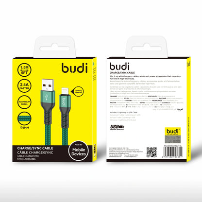 Budi DC232L15L 1.5m USB-A to Lightning cable
