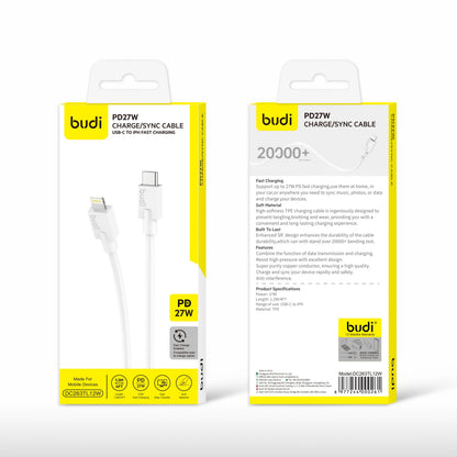 Budi DC263TL12 1.2m 27W Type-C to Lightning Cable