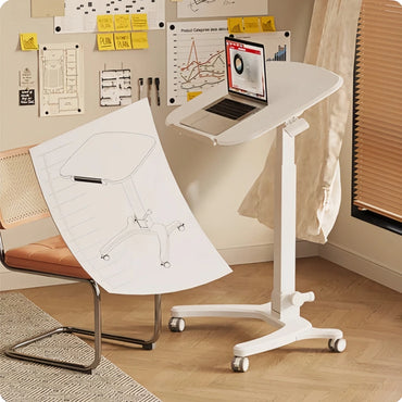 ONLINE Mobile Work Station WHEELY Sit Stand Desk Foldable Timber Look Desktop 680X535MM FA106lwoow
