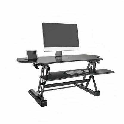 ONLINE Sit Stand Desk Adjustable Riser Ergonomic Work Station 1200x590mm GLD07L