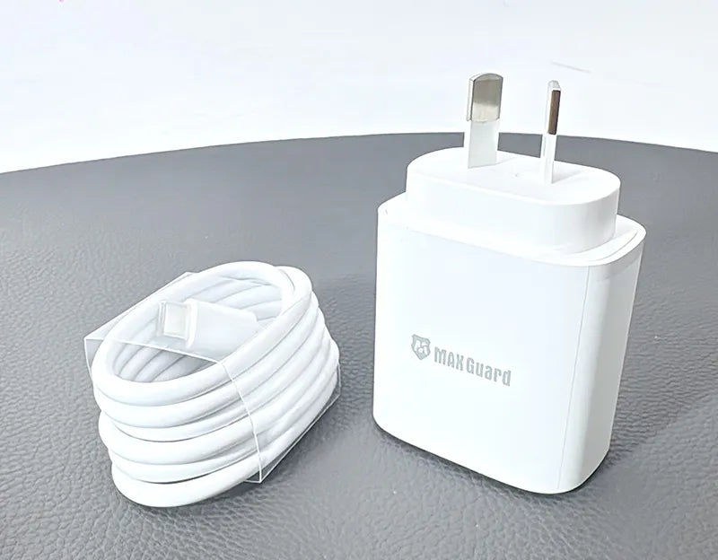 Maxguard 45PDCC PD 45W wall charger with Type-C to C combo