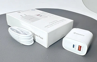 Maxguard 45PDCC PD 45W wall charger with Type-C to C combo