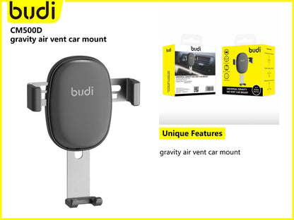 Budi CM500D gravity universal smart phone air vent car holder