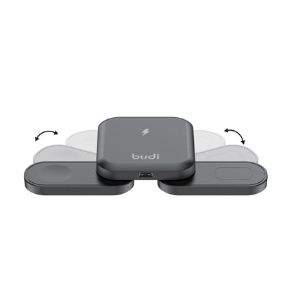 Budi WL4500B 3 in 1 MagFit Foldable Wireless Charger