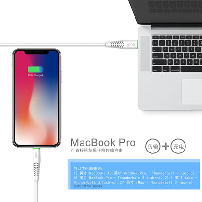 Budi M8J150PD 1.2m Type-C to Lightning cable