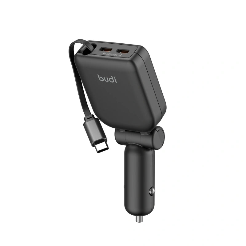 Budi CC605B PD 50W 3-Ports Fast Car Charger