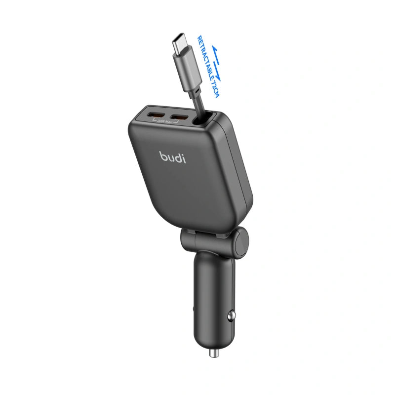Budi CC605B PD 50W 3-Ports Fast Car Charger