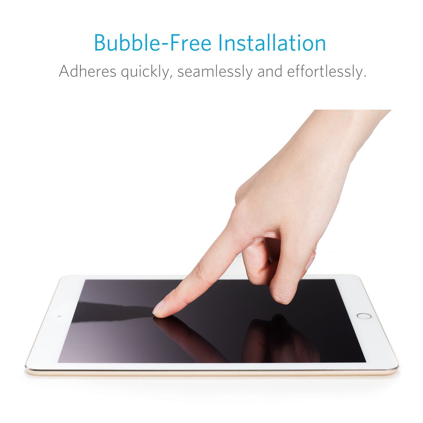 Glass screen protector for iPad