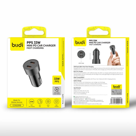 Budi CC622RB PPS 33W Mini PD Car Charger