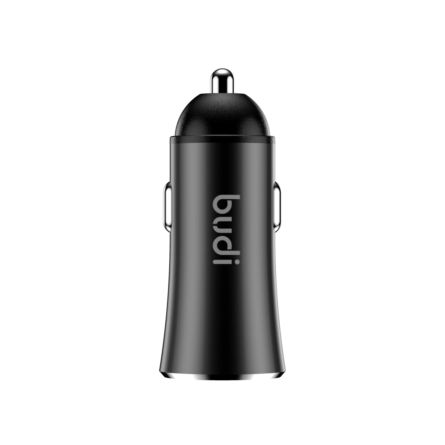 Budi CC627T3B 12W 2USB Car Charger with 3-in-1 Combo