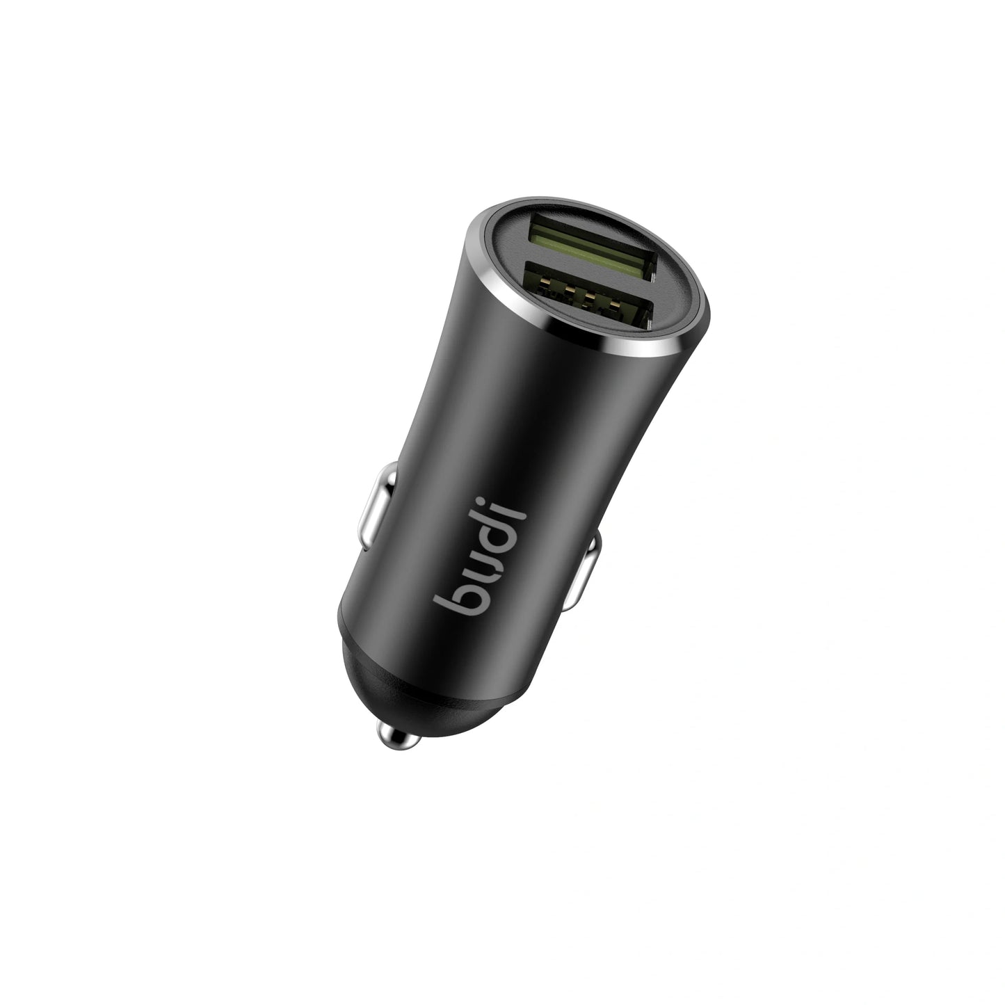 Budi CC627T3B 12W 2USB Car Charger with 3-in-1 Combo