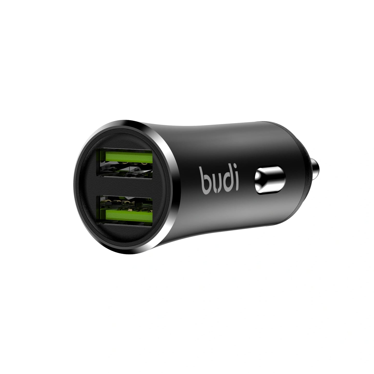 Budi CC627T3B 12W 2USB Car Charger with 3-in-1 Combo