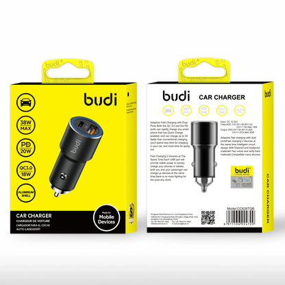 Budi CC628TQ8 38W UAB A+C Car Charger