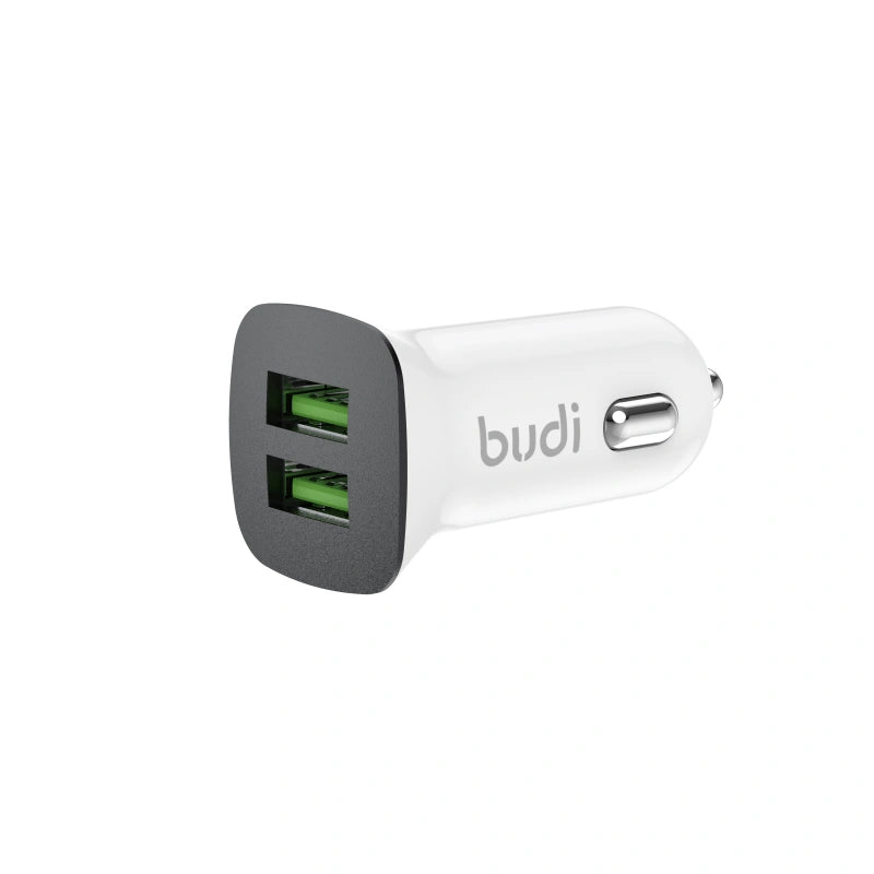 Budi CC631TW 2.4A 2USB Car Charger with USB-A to C Combo