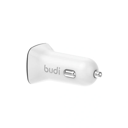 Budi CC631LW 2.4A 2USB Car Charger with USB-A to Lightning Combo