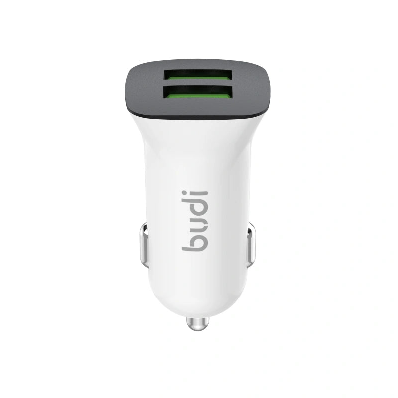 Budi CC631LW 2.4A 2USB Car Charger with USB-A to Lightning Combo
